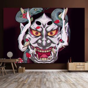Tapisserie Murale En Tissu Japonaise Pour Salon Et Chambre